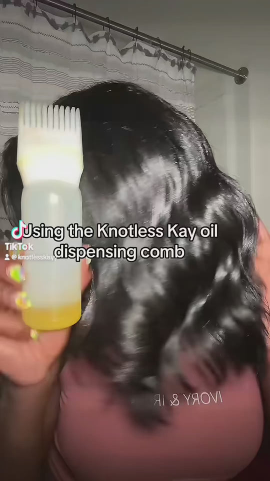 Knotless Kay Hair Growth Oil 4oz + Squeeze comb